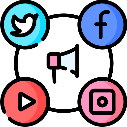 social media marketing logo kinjalredeyes